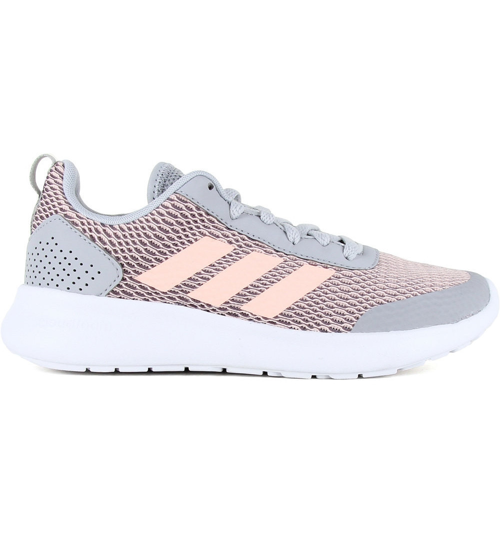 río Mucho lineal Adidas Element Race W Gris-Rosa