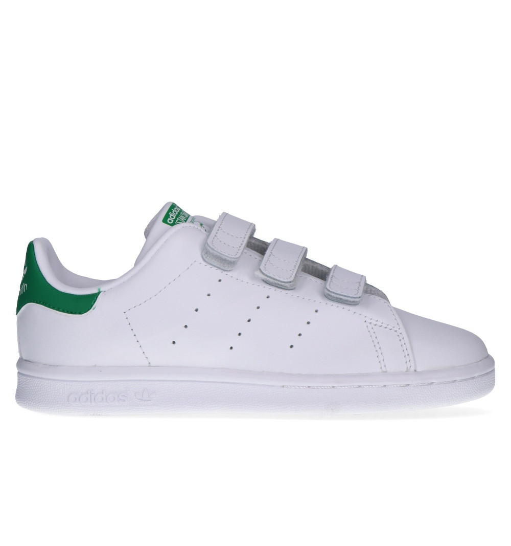 Adidas Stan Smith Velcro Blanca-Verde