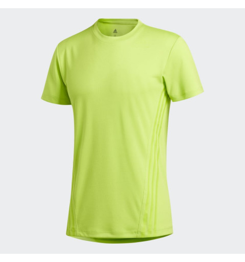 Camiseta Adidas Aero 3S Verde Fluor