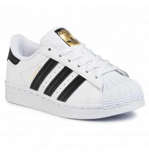 Adidas Superstar C Blanca-Negro