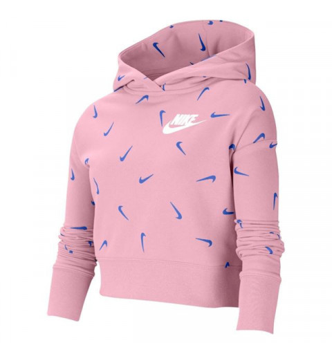 Sudadera Nike Niña Sportswear Print Rosa