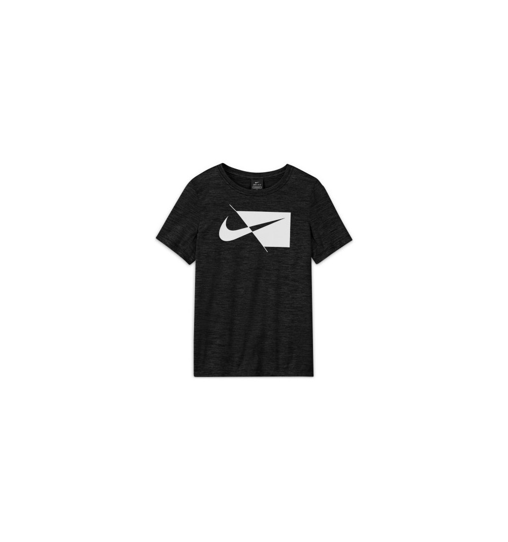 demostración Precipicio Subtropical Camiseta Nike Niño Hybrid Drifit Negra