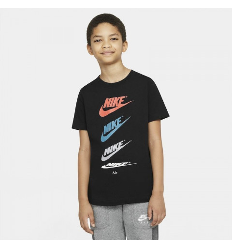 Camiseta Nike Niño Futura Repeat Negra