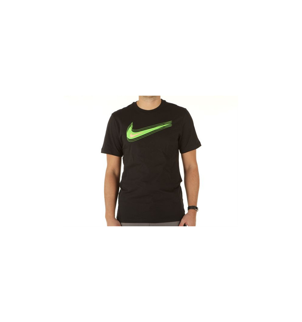 Detener de múltiples fines Aterrador Camiseta Nike Hombre NSW Swoosh Negra