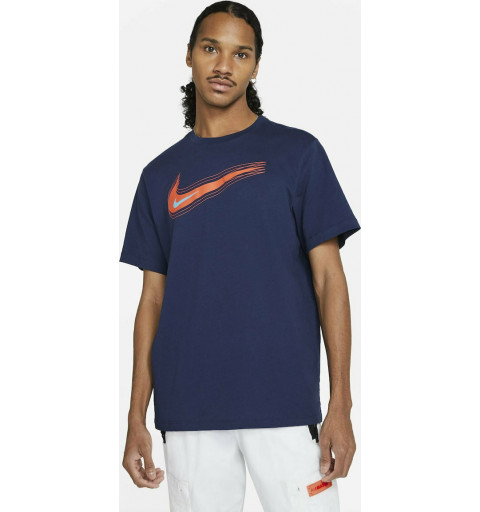 Camiseta Nike Hombre NSW Swoosh Azul