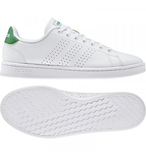 Zapatilla Adidas Hombre Advantage Blanca/Verde