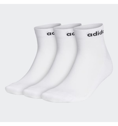 Calcetin Adidas Pack-3 Tobillo Blanco