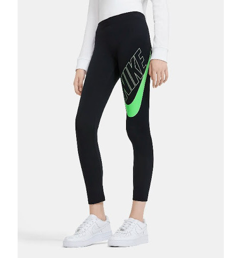 Leggins Nike Niña NSW Favorites GX Negra/Verde