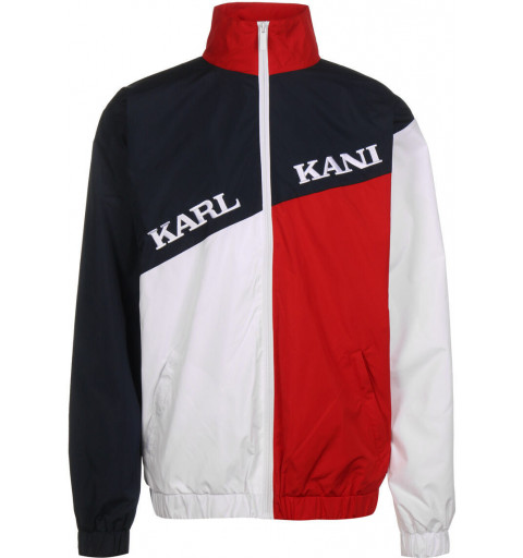 Casaco masculino Karl Kani Retro Block Azul-Vermelho-Branco 6086749