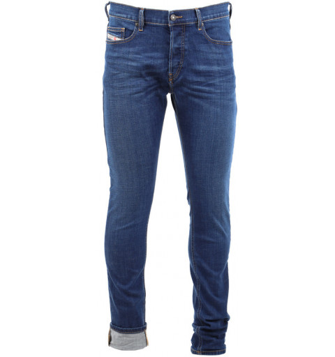 Herren Diesel Jeans Lustre Denim Blue Pants 00SID9 01
