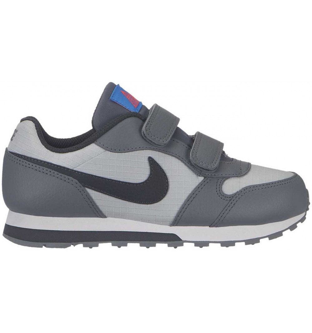 Nike MD Runner 2 PSV Pure Platinum Velcro kids' shoes Gray 807317 015