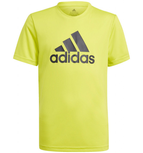 Adidas Enfant T-shirt Conçu Pour Bouger Logo Grand Vert