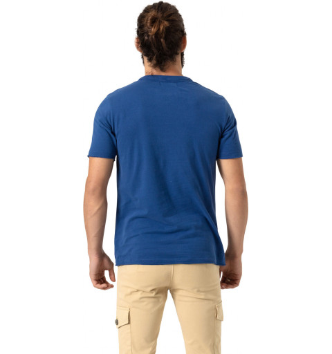 Desenho da bandeira azul de camiseta masculina Altonadock 221275040624