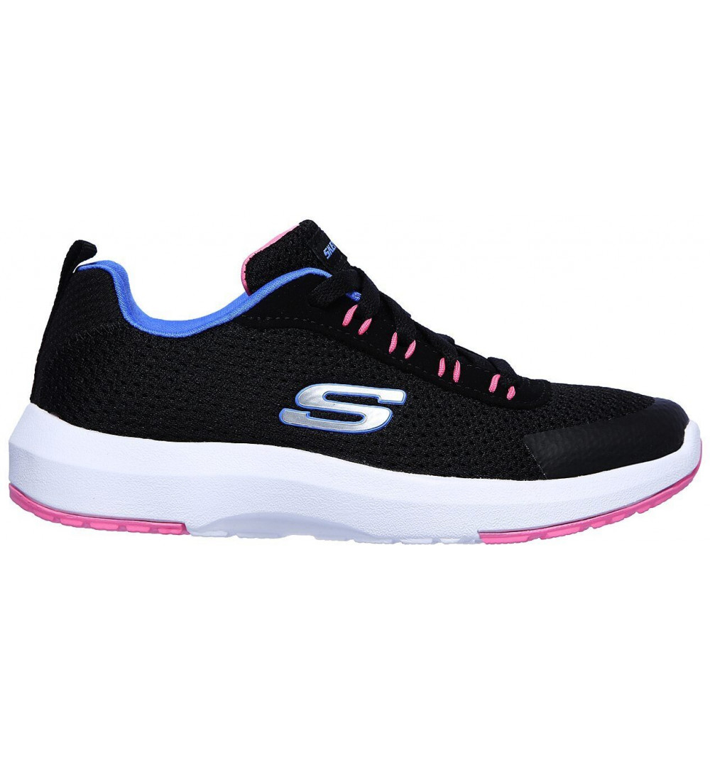 Skechers Girl Dynamic Tread Waterproof Sneaker Black Pink 302425L