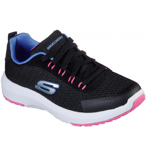 Tênis Skechers Girl Dynamic Tread à prova d'água preto rosa 302425L