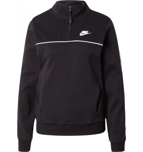 Nike Women's Half Zip NSW Black Sweatshirt DD5255 010