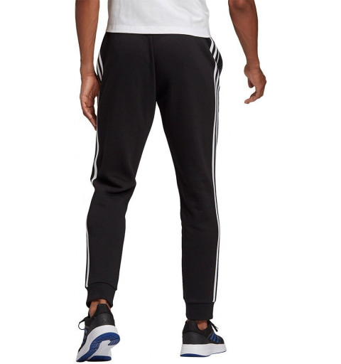Pantalon Adidas Homme 3 Stripes Essentials Coton Noir GK8821