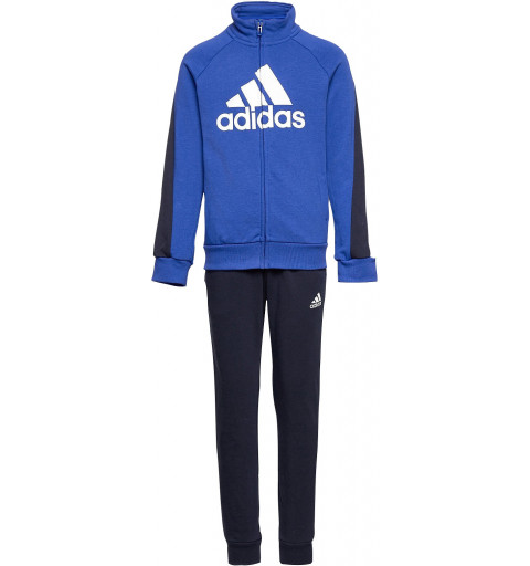 Adidas Boy Cotton Tracksuit with Hood Bos Blue GT0339