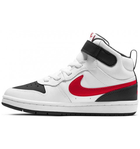 Tênis Nike Court Borough 2 High White Red CD7783 110