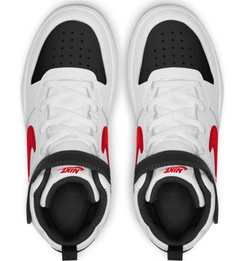Shoe Nike Court Borough 2 High White Red CD7783 110