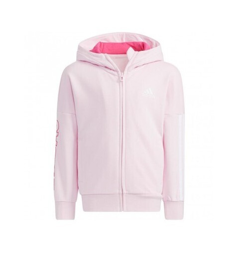 Tracksuit Adidas Girl GFX Pink Cotton Hood H40248