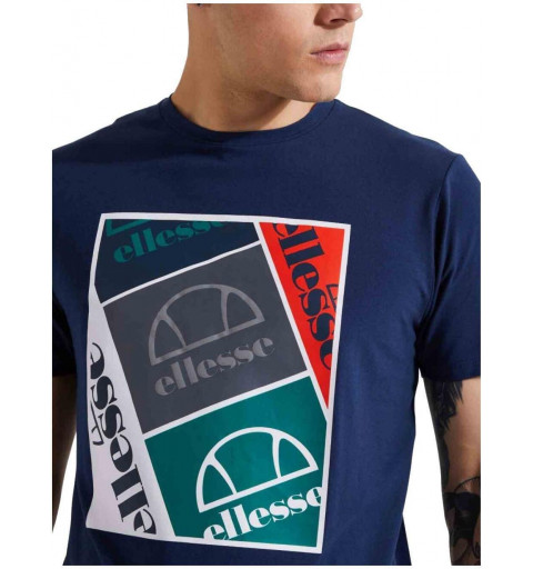 Ellesse Men's Mane Short Sleeve T-Shirt Navy SXK12408