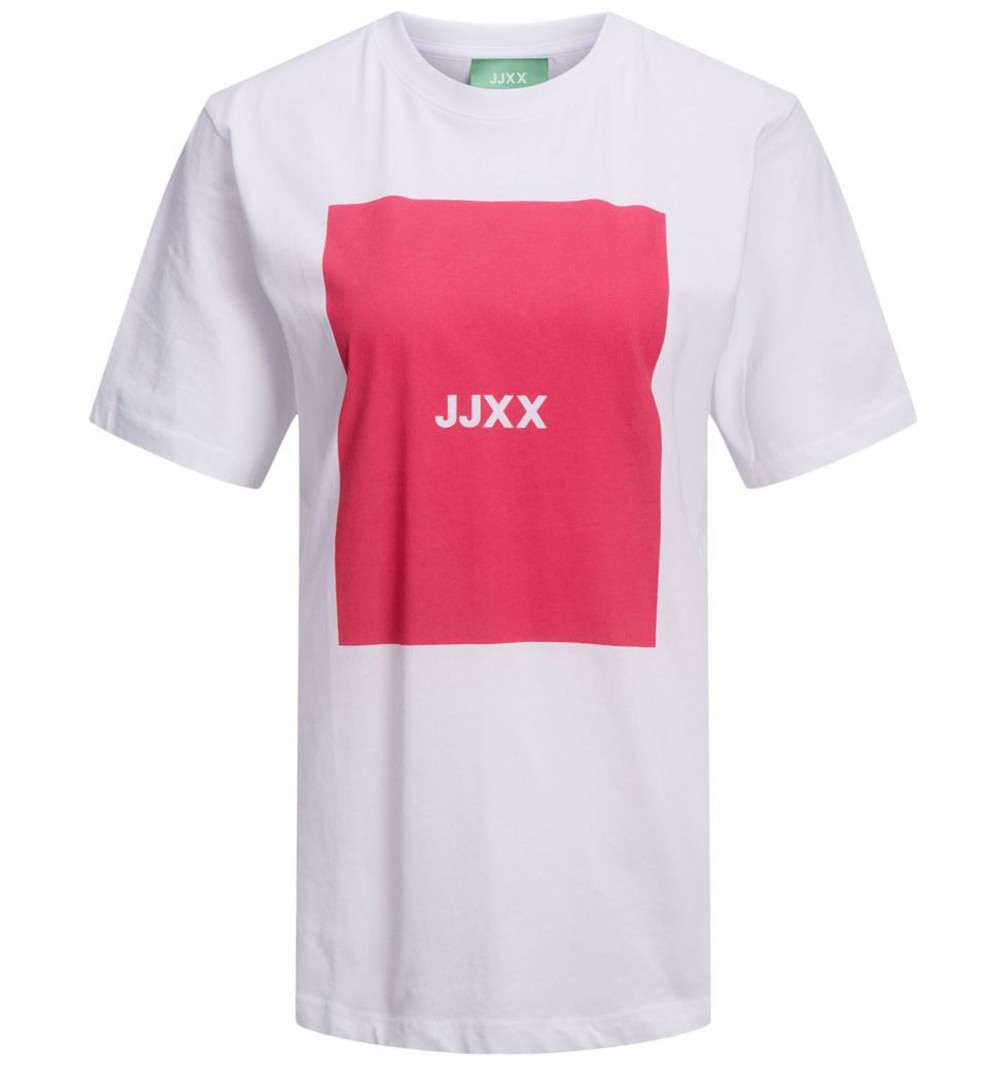 T-shirt da donna JJXX Amber Relaxed Every Square Rosa 12204837