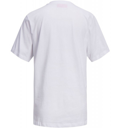 Camiseta feminina JJXX âmbar relaxado a cada quadrado rosa 12204837