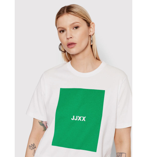 JJXX Damen T-Shirt Amber Relaxed Every Square Green 12204837