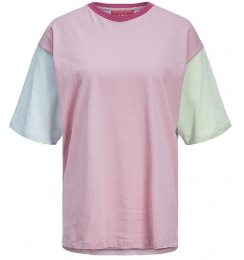 Camiseta feminina JJXX Andrea SS solta cada rosa 12211087