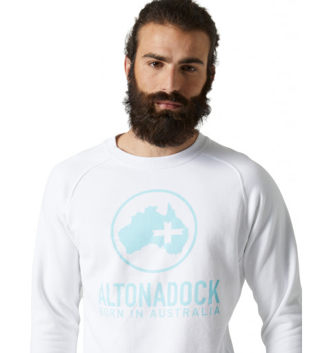 Altonadock Altonadock Logo Sweatshirt in White 122275030418