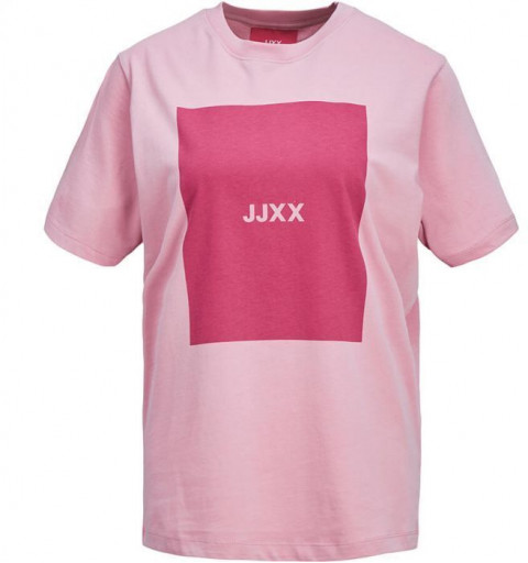Camiseta feminina JJXX âmbar relaxado a cada quadrado lilás 12204837