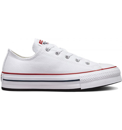 Converse Chuck Taylor Low Platform Sneaker in White Canvas 272858C