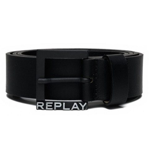 Replay Belt AM2628.A3076.098 Black Leather