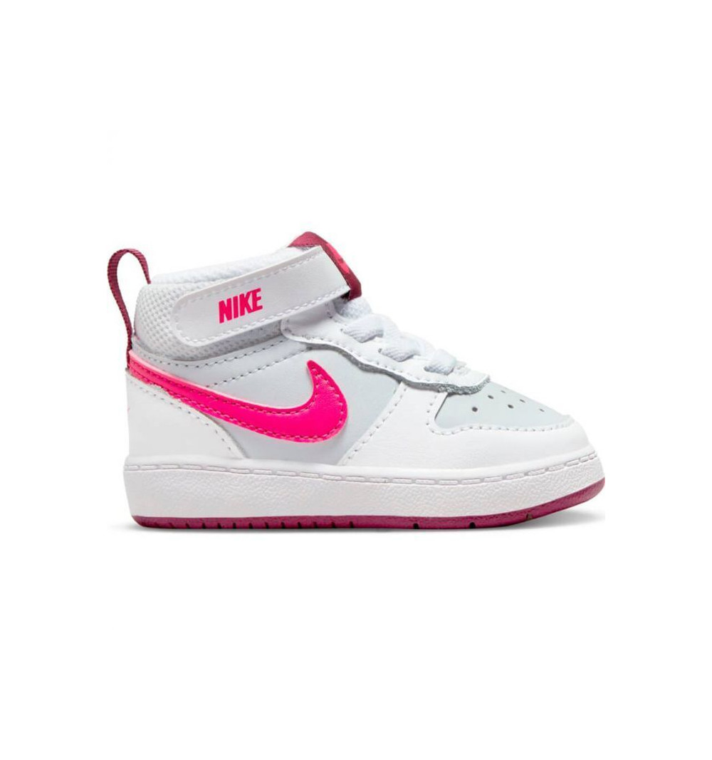 Tênis Nike Girl High Court Borough 2 Rosa Platina CD7784 006