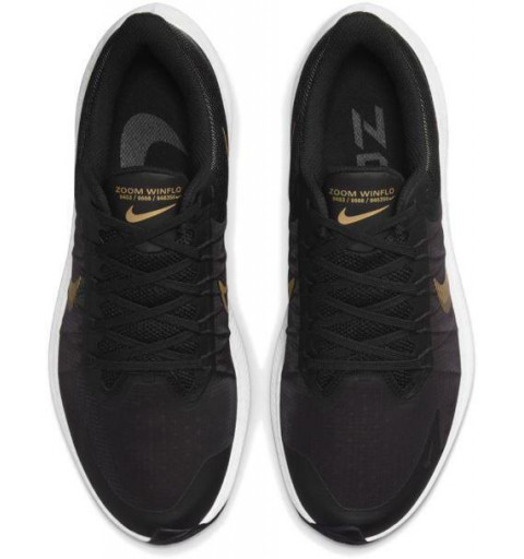 Zapatilla Nike Hombre Winflo 8 Running Negro/Oro