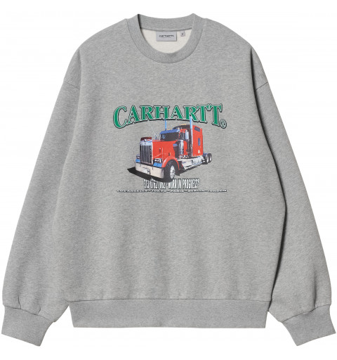 Carhartt Herren Sweatshirt On The Road Grau I030143 V6 XX