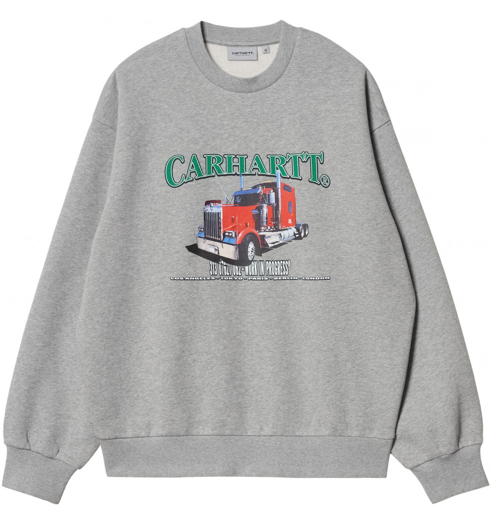 Carhartt Herren Sweatshirt On The Road Grau I030143 V6 XX