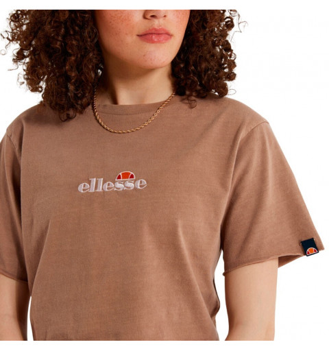 Camiseta Ellesse Mujer Celesi Cropped Marrón SGM14013