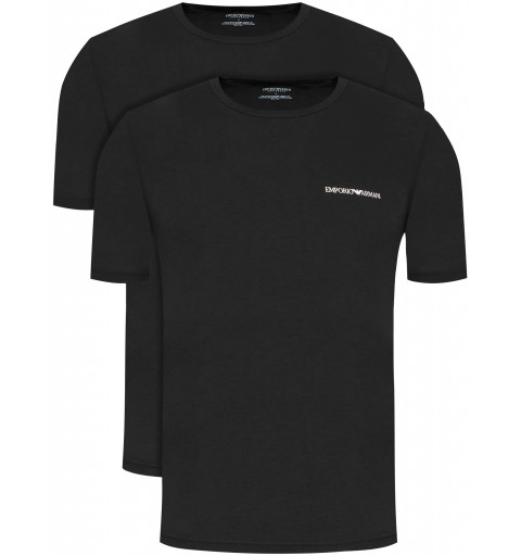 Pack of 2 Emporio Armani Black T-shirts 111267 2R717 17020