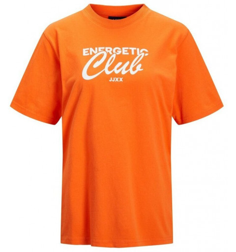 Camiseta JJXX Mujer Bea Relaxed Vintage Naranja