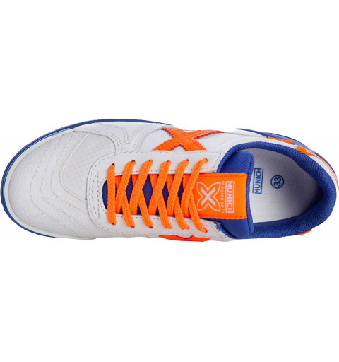 Munich G-3 Kid Indoor Shoe 255 White Orange