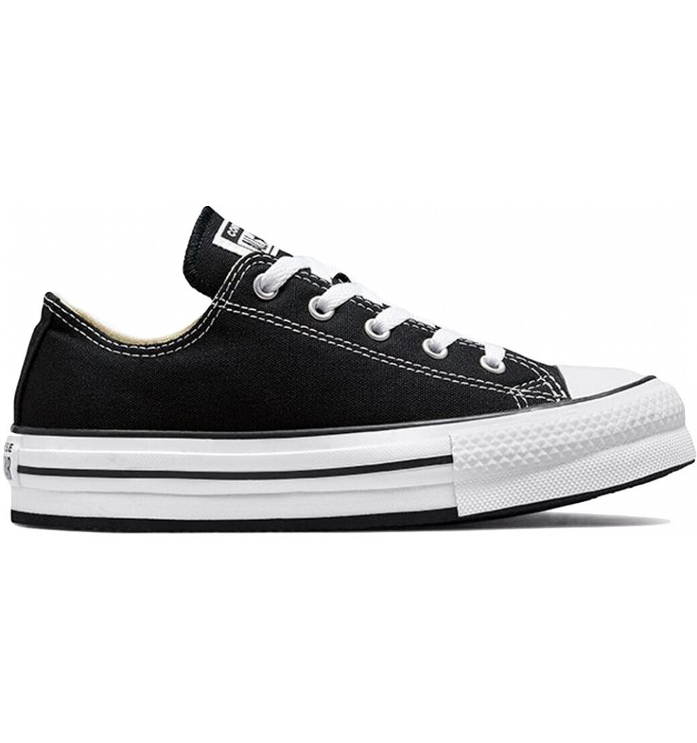 Converse Kids All Star Low Platform Shoe Black 272857C