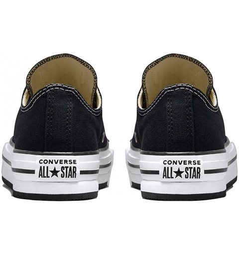 Converse Kids All Star Low Platform Shoe Black 272857C