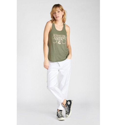 Cerises Damen T-Shirt mit Henkeln Debtrame Grün FDEBTRAME0000SM171
