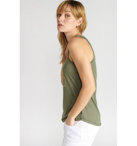 Cerises Damen T-Shirt mit Henkeln Debtrame Grün FDEBTRAME0000SM171