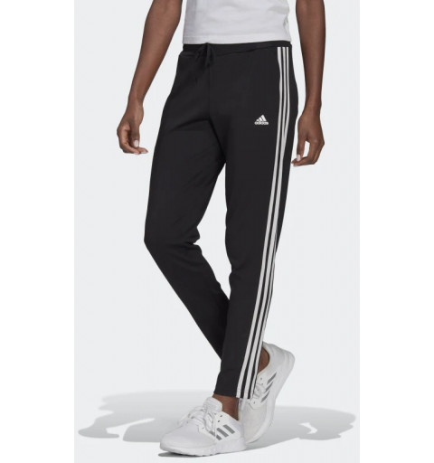 Adidas Women's 3-Stripes 7/8 Designed 2 Move Pant in Black GL4058