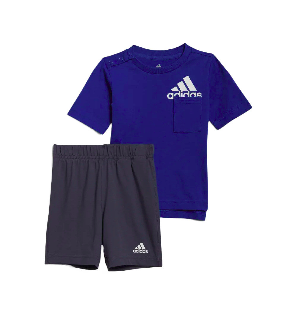 Conjunto Adidas de Camiseta y Bermuda de Niños Bos Sum Azul HF1965