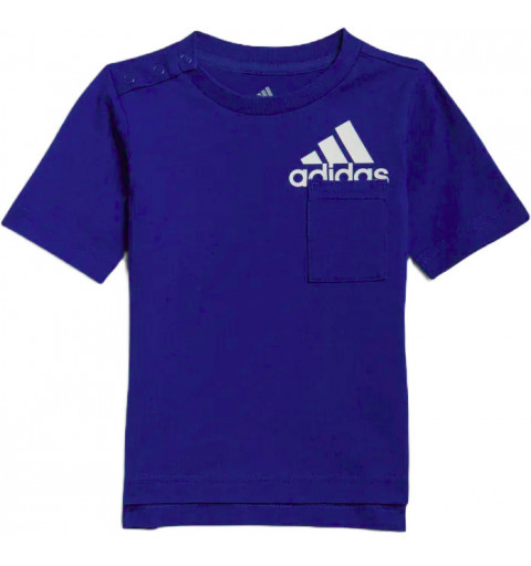 Conjunto Adidas de Camiseta y Bermuda de Niños Bos Sum Azul HF1965