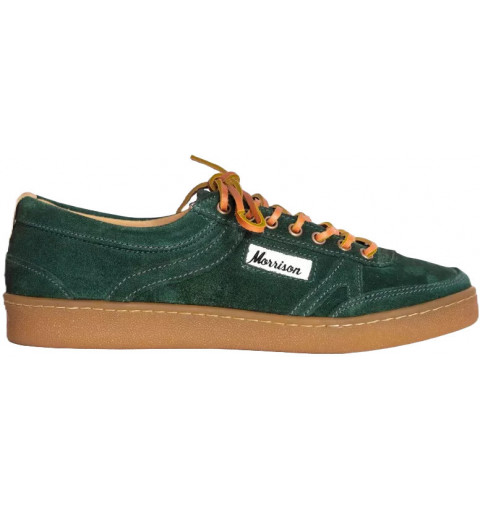 Sneaker Morrison Forest Casual Basics in camoscio verde